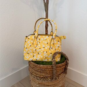 Kate Spade Yellow Floral Handbag